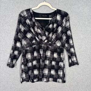 Vintage Y2K Babydoll Mesh Top Medium Abstract Feminine Fairy Grunge Artsy 90s